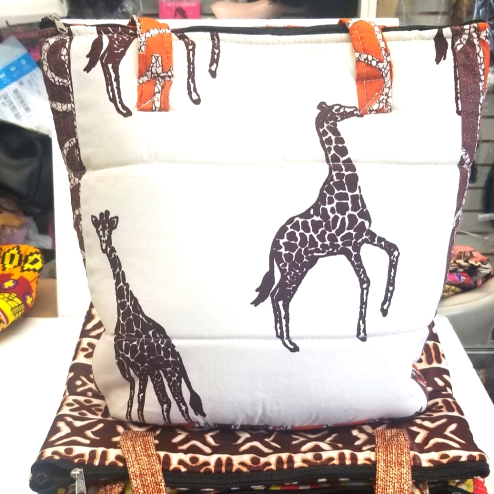 African print handbag